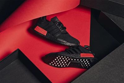 Adidas Nmd R1 Core Black Lust Red 7