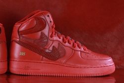 Thumbnike Air Force 1 Misplaced Checks Red John Geiger 03