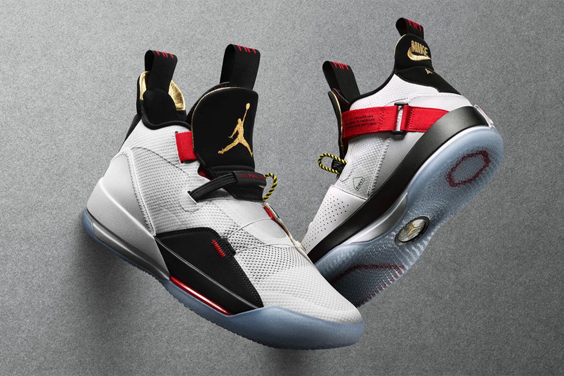 Air Jordan 33 Nike Promo Shots Pair On Grey