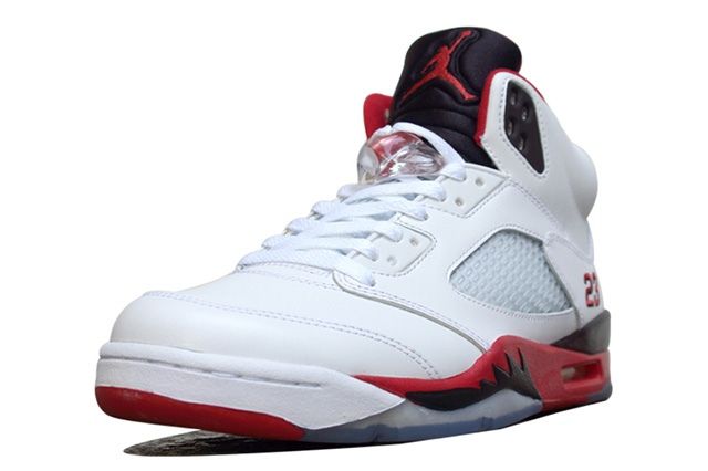 jordan 5 fire red 2022 black tongue