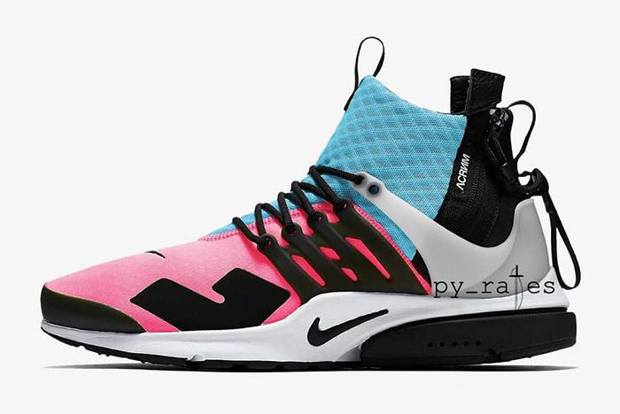 Acronym X Nike Air Presto Mid 2018 Racer Pink Photo Blue Sneaker Freaker 1