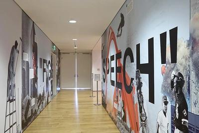 Virgil Abloh Figures Of Speech Exhibition Hallway