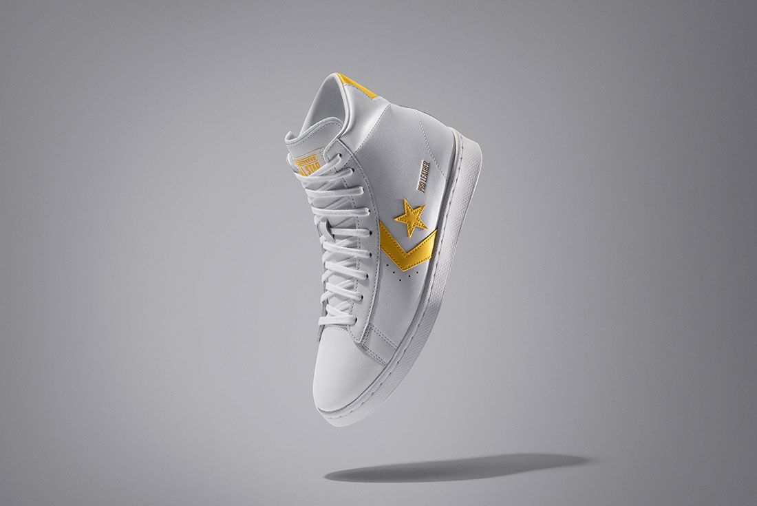 Nike News Nbaall Star2020 Converse Pro Leather High Top 1 Yellow V1 93624 Official Reveal