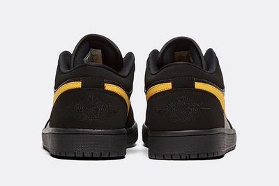 Nike Air Jordan 1 Low Gold Swoosh Heel