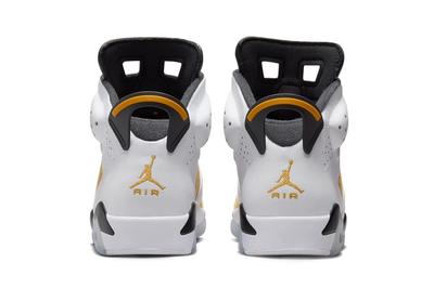 Nike Air Jordan 6 Yellow Ochre White Sneakers Shoes Footwear 