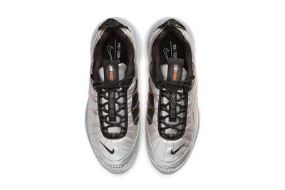 Nike Air Max 720 818 Metallic Silver Black Total Orange Bv5841 001 Release Date Top Down