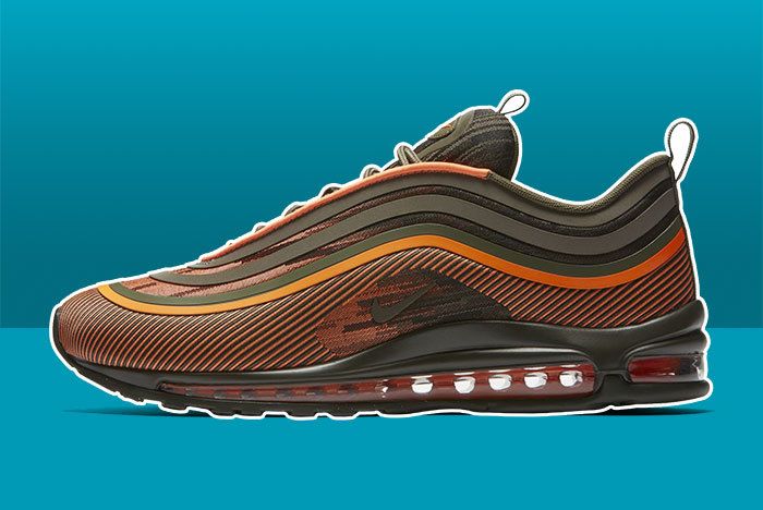 Nike Air Max 97 Ultra Olive Green Camo Orange 1