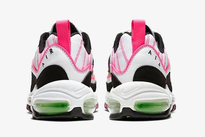 Nike Air Max 98 White Pink Volt Ci3709 101 Heel Shot