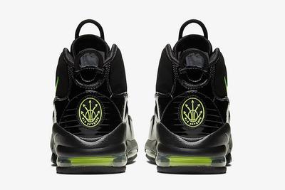 Nike Air Max Uptempo Black Volt Heel