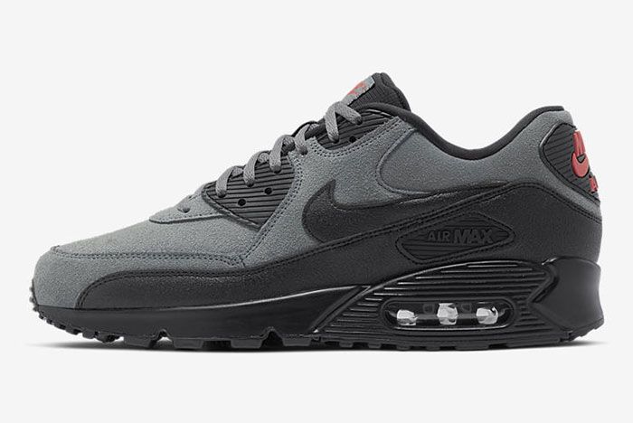 air max 90 grey black