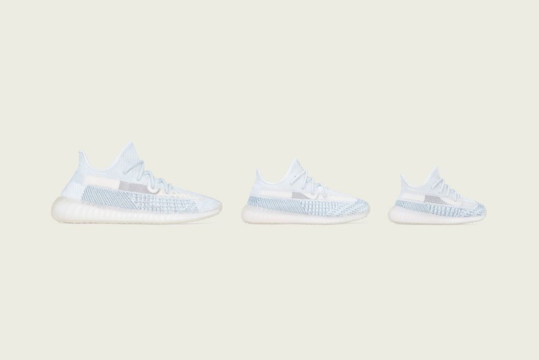 Adidas Yeezy Boost 350 V2 Cloud White Where To Buy Family Size