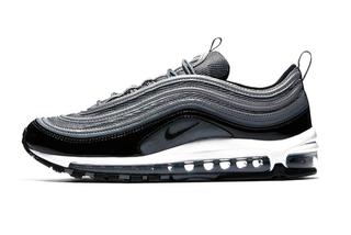 black leather air max 97