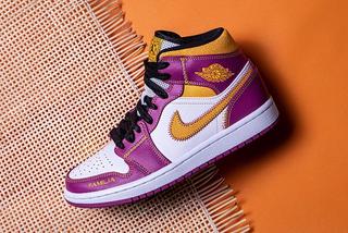 jordans purple and yellow