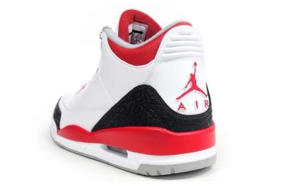 Air Jordan 3 Fire Red Heel Quarter