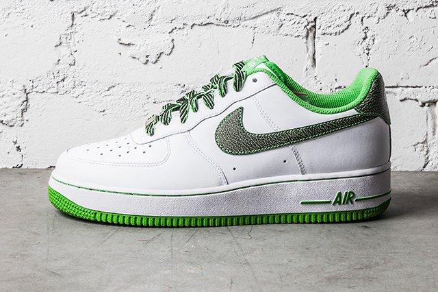 Nike Air Force 1 Green Apple Custom -  UK