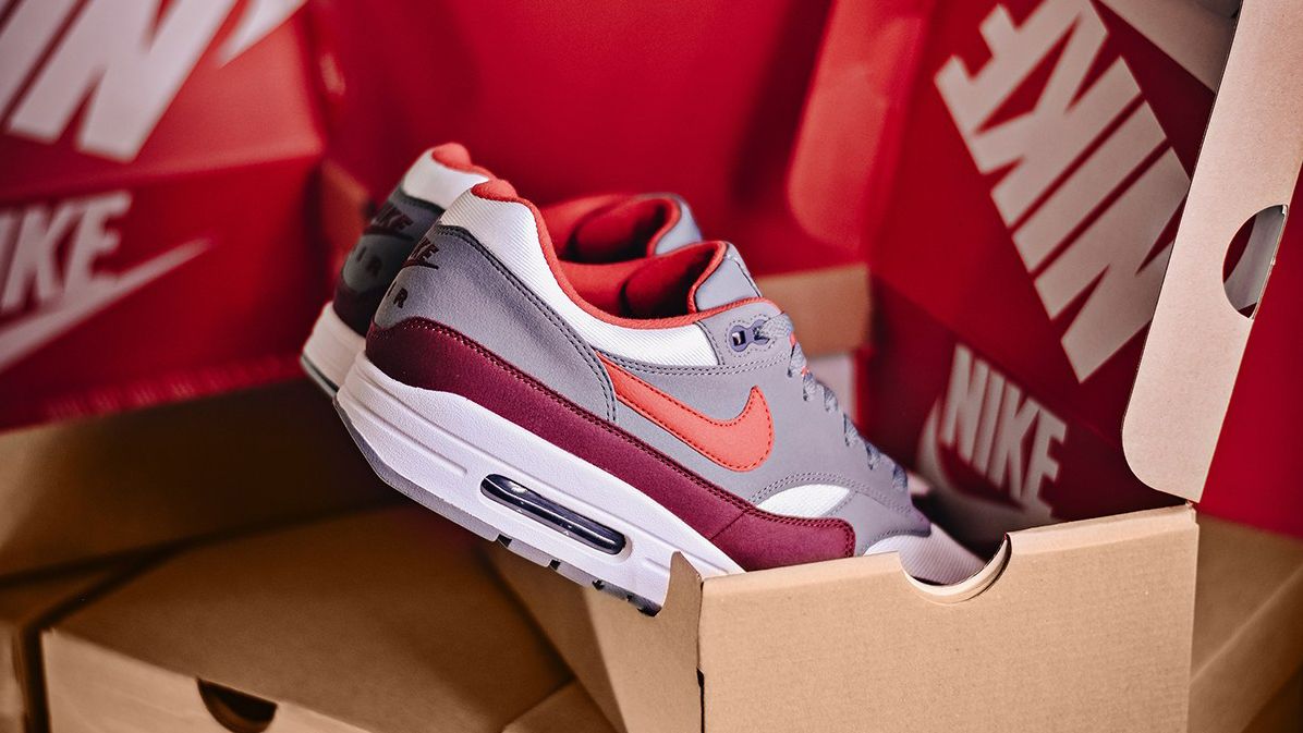 Oxido Bangladesh George Bernard Available Now: Nike's Air Max 1 (University Red/Cool Grey) - Sneaker Freaker