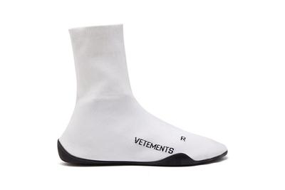 Vetements Sock Trainer White Lateral