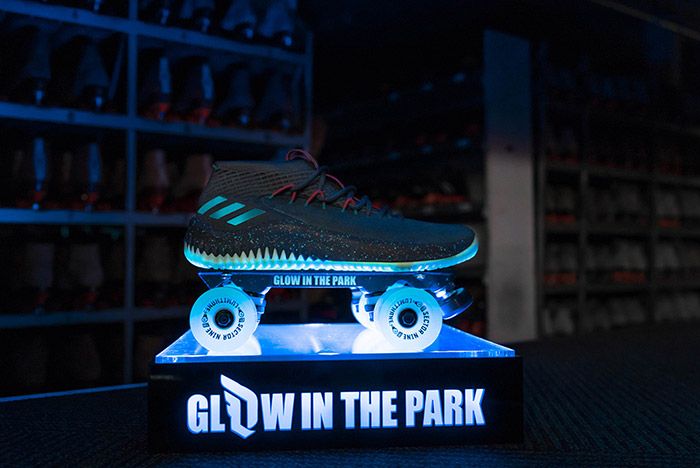 adidas dame 4 glow in the park