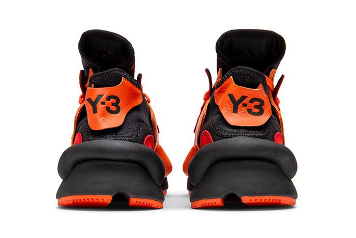 Adidas Y 3 Kaiwa Orange Black Heel