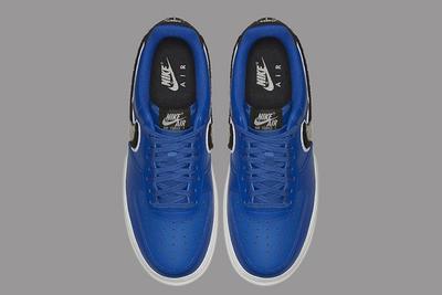 Nike Air Force 1 Low 3D Chenille Swoosh Blue 4
