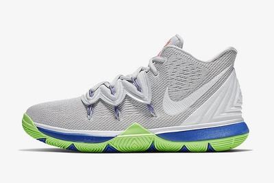 Nike Kyrie 5 Wolf Grey Lime Blast Lateral