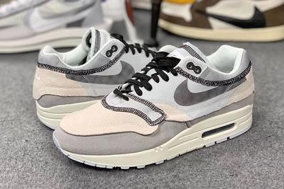 Nike Air Max 1 Inside Out White Black Grey 5 Pair Side