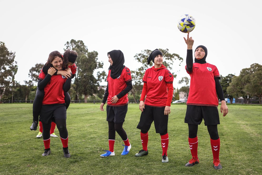 Hummel x Sneaker Freaker Afghan Women's National Football Team Campaign