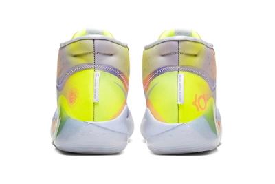 Nike Kd 12 Eybl Yellow Purple Orange Release Date Heel