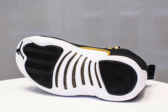 Air Jordan 12 White Black And Gold Release Date Sole Shot