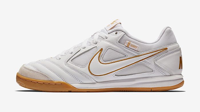 Nike sb gato white metallic gold Clearance