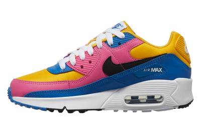 Nike Air Max 90 Pink Blue Yellow Left