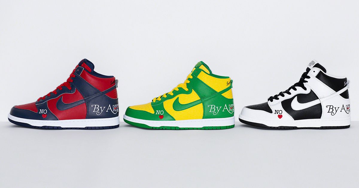 Release Date Announced! Supreme x Nike SB Dunk High 'By Any Means 