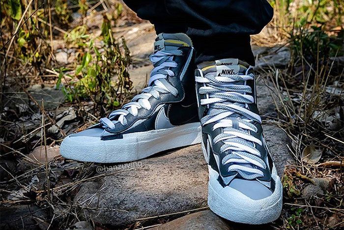 sacai Turn out the Lights on the Nike Blazer