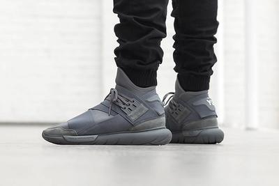 Adidas Y 3 Qasa High Vista Grey On Foot 2