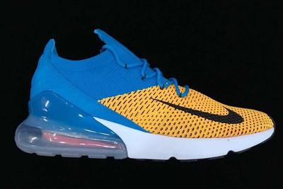 2 Nike Air Max 270 Flyknit Blue Yellow