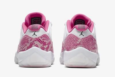 Air Jordan 11 Low Pink Snakeskin Heels