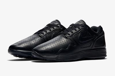 Nike Lunar Flow Triple Black Leather 7