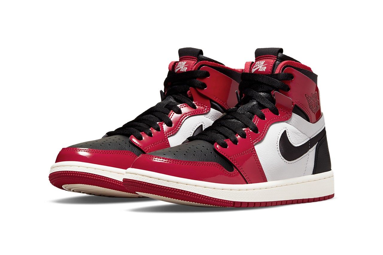Official Images: Air Jordan 1 Zoom CMFT 'Patent Red' - Sneaker Freaker
