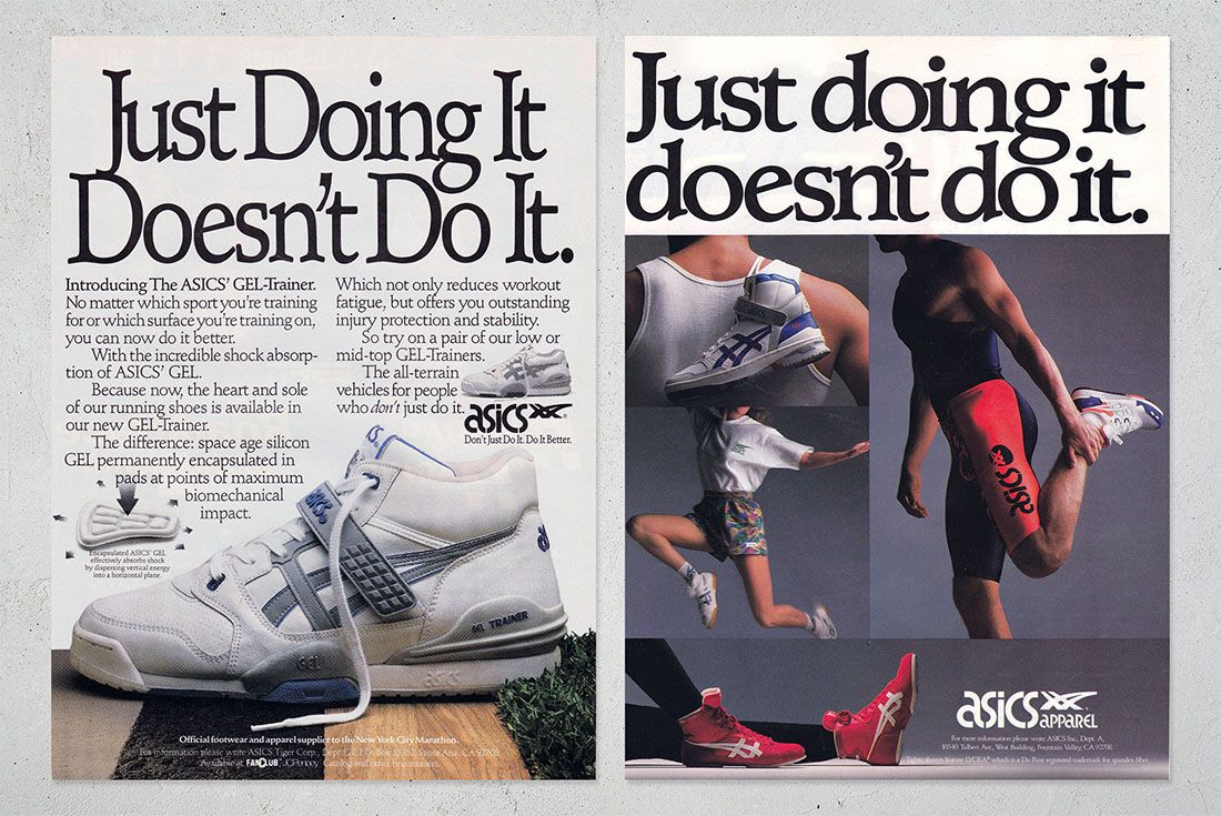ASICS Just Doing It Print Ad SOLED OUT
