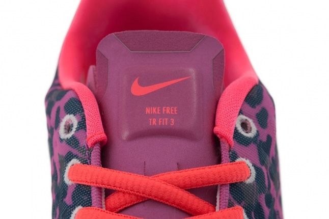 Nike Free Tr Fit3 Animal Pink Tongue Detail 1