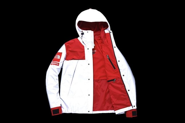 Supreme North Face 3M Collection Jacket Red Open 1