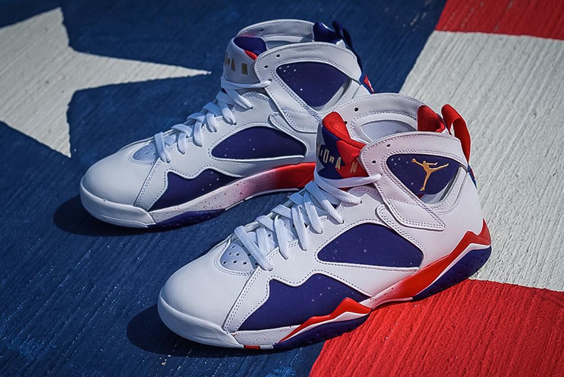 Air Jordan 7 (Olympic Alternate) - Releases 