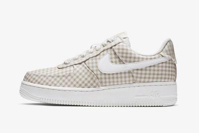 Nike Air Force 1 Gingham Pack Beige Lateral