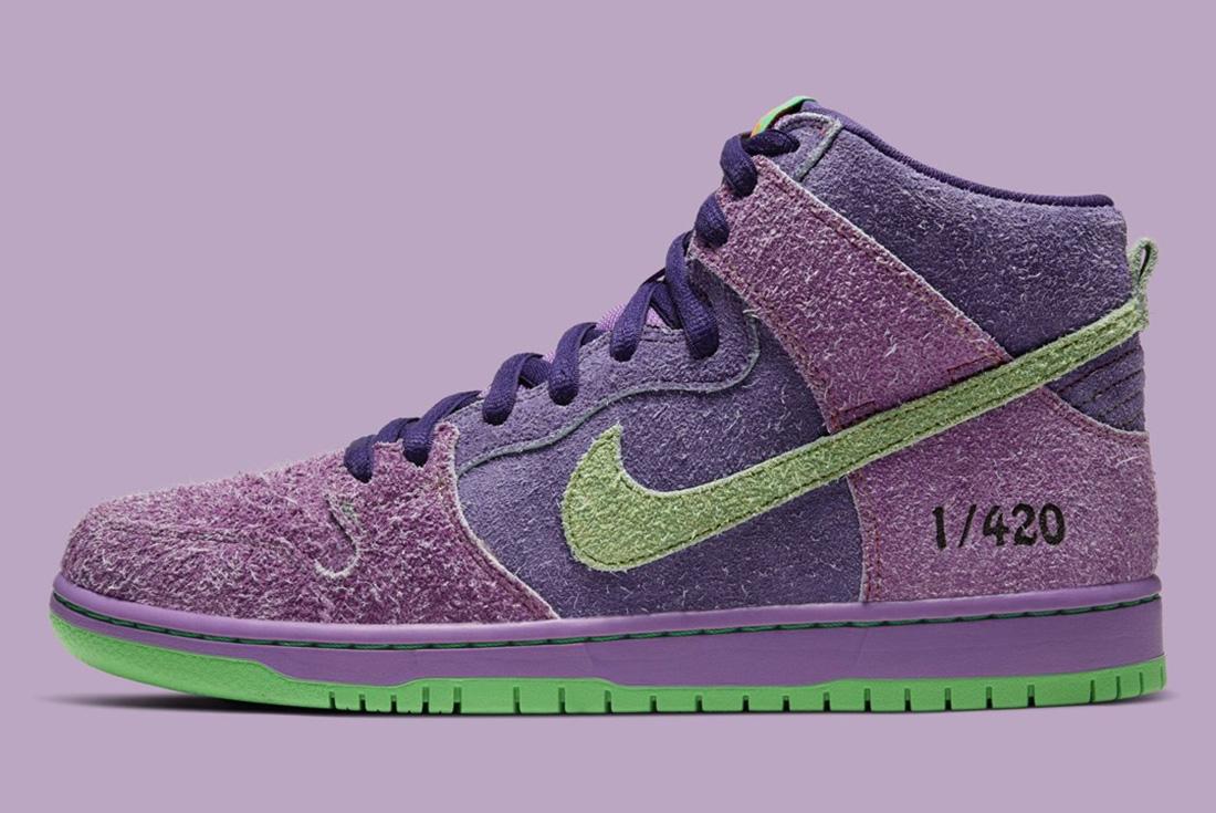 Nike SB Dunk High 4/20 (Reverse Skunk)