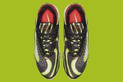 Nike Air Max Deluxe Blackvolt Habanero Red White 4