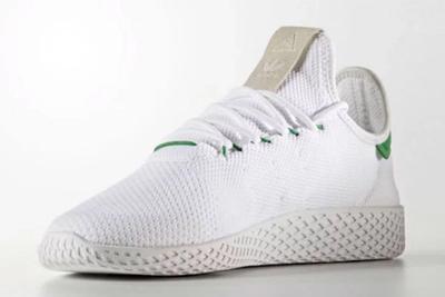 Pharrell Williams Adidas Tennis Hu White Green 2