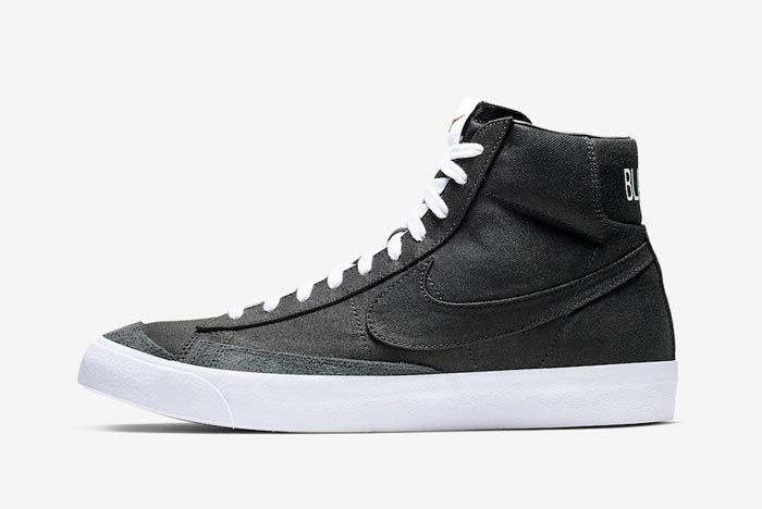 Nike Blazer Mid Canvas Pack Black Lateral