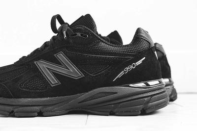 2 New Balance Kith 990 Triple Black Sneaker Freaker