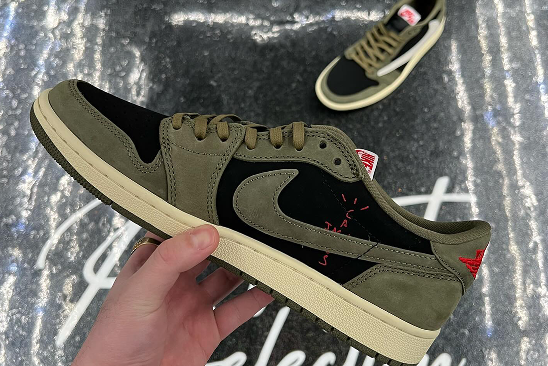 Cancelled! Travis Scott x Nike Air Jordan 1 Low 'Black/Olive