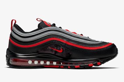 Nike Air Max 97 Black Red Silver Right